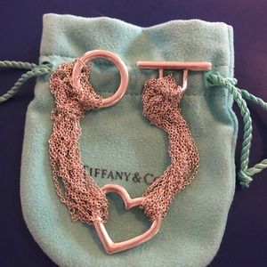 Authentic Tiffany Co Toggle Heart Mesh Bracelet